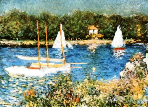 Claude Monet The Seine at Argenteuil Norge oil painting art